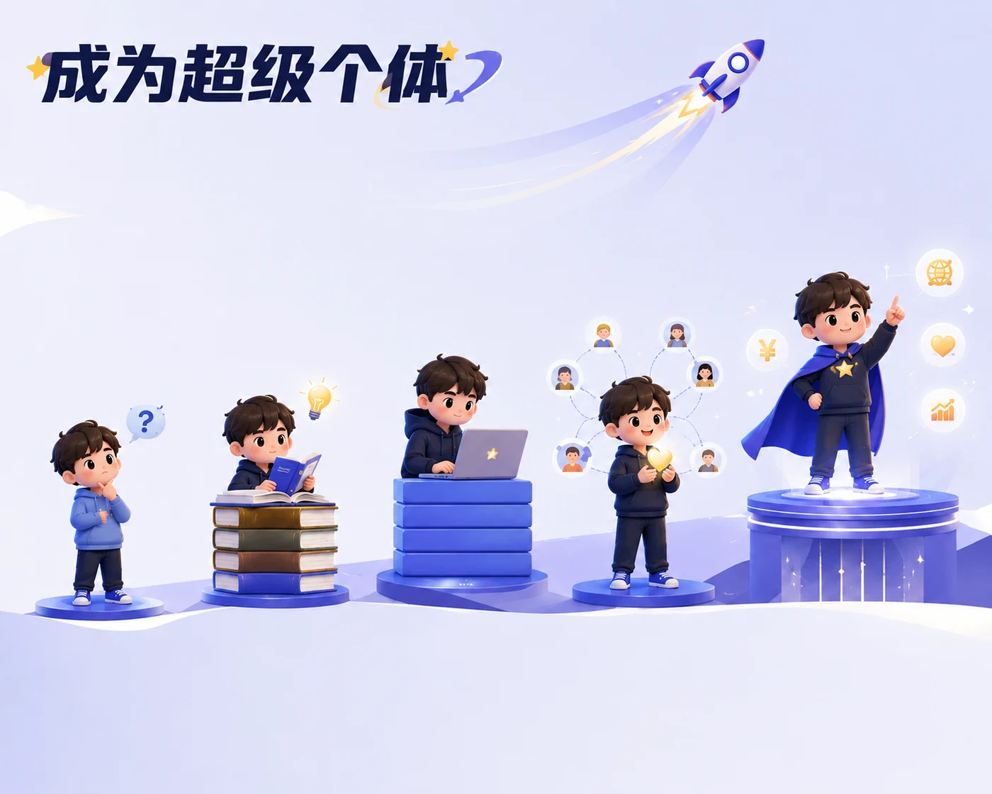 成为超级个体课程视觉图